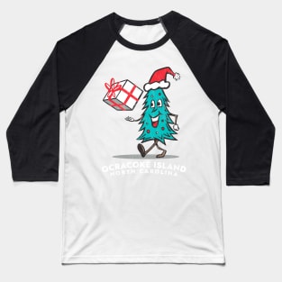 Ocracoke Island, NC Vacationing Christmas Tree Baseball T-Shirt